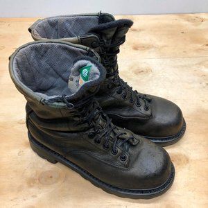 Men's Terra Work Boots Brown Leather Size 9 Hard